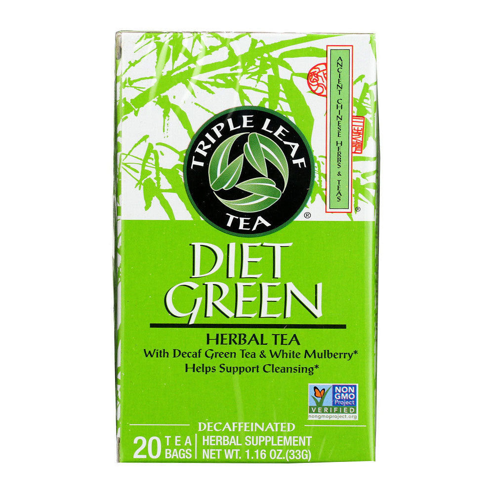 Triple Leaf Tea Dieters Herbal Green Tea, 20 Ea